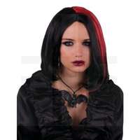 NŐI VÁMPÍR PARÓKA, FEKETE-PIROS