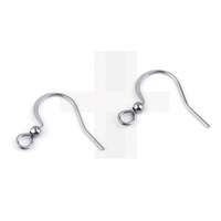 Fülbevalókapocs rozsdamentes acélból - 4 db/csomag