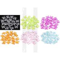 Műanyag gyöngy pillangó - 20 db/csomag