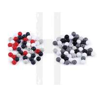 Műanyag gyöngy matt - 50 db/csomag