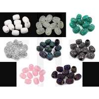 Műanyag gyöngy nagy lyukú - 2 db