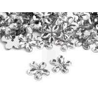 Műanyag virág gyöngy felvarrható - 100 db/csomag