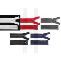 Fogazott cipzár 2 futós 5 mm - 90 cm