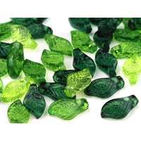 Műanyag levélke gyöngy - 20 gr.