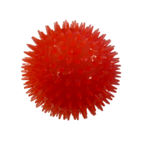  Kiharaphatatlan fogtisztító labda kutyáknak, 7 cm, piros