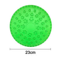  Mancs mintás kutyafrizbi (rágható gumi) 23 cm átmérővel, zöld