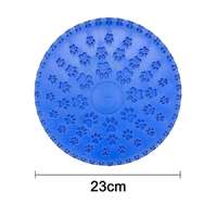  Mancs mintás kutyafrizbi (rágható gumi) 23 cm átmérővel, kék