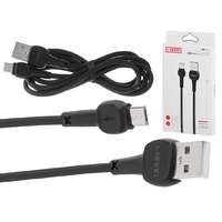  L-brno USB-MicroUSB kábel, 100cm, fekete