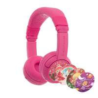 BuddyPhones BuddyPhones PlayPlus vezeték nélküli, Bluetooth fejhallgató gyerekeknek, pink