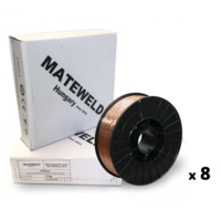 MATEWELD Hungary MATEWELD Hungary Hegesztő huzal rezezett acél (SG2) 0,8mm 5kg (200mm) - 8 db