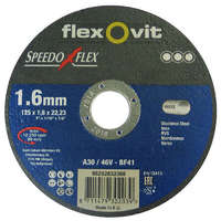 FLEXOVIT Flexovit Speedoflex vágókorong 125x1,6x22,2mm, BF41, fém-inox