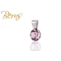 Berns Nemesacél medál vintage rózsaszín színű eredeti európai® kristállyal