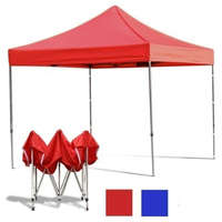 Prolight Összecsukható kerti pavilon 3*3 méteres sátor piros