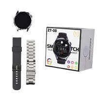 Suroko ind. ZTfit ZT-08 Ezüst okosóra szilikon és fém szíjjal