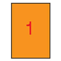 Etikett címke A/4 Apli UV-Narancssárga