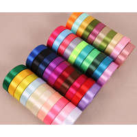 Szatén szalag, 2,5 cm × 22,8 m, különböző színekben