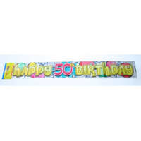 ISMERETLEN GYÁRTÓ Happy Birthday vagy boldog sz. fólia felirat, 3,6 m, sima vagy évszámos