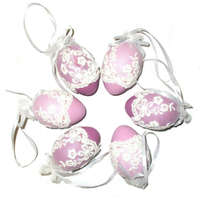 ISMERETLEN GYÁRTÓ Húsvéti tojás, csipkés, rózsaszín vagy lila, db. ár