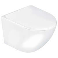Kerra Delos WH fali rimless WC soft-close ülőkével