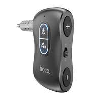 HOCO HOCO E73 PRO bluetooth FM transmitter 3.5mm jack aljzat (v5.0, mikrofon, microSD kártyaolvasó + Type-C kábel) FEKETE