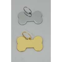 Kutyabiléta - csont alakú kicsi (arany)