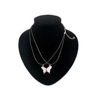 Páros nyaklánc pillangó