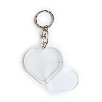 Fényképes kulcstartó szív (50 darabtól)