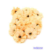  Gerbera selyemvirág fej 7,5 cm - Barack