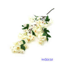  Virágos ág 85cm - Tört fehér