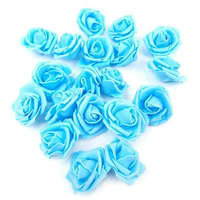  Polifoam rózsa virágfej habrózsa 4 cm - Világos Kék