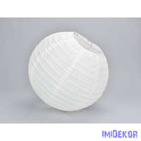 Papír lampion 25 cm - Fehér