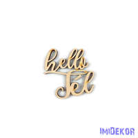 Hello tél közepes felirat 5db/csomag 6cm