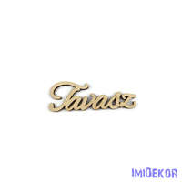 Tavasz fa felirat 10x3,5cm 5db/csomag - Natúr