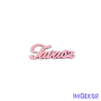 Tavasz fa felirat 10x3,5cm 5db/csomag - Rózsaszín