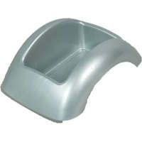 Műanyag domború tál ezüst FOCUS M8,5x23x17cm