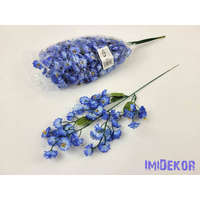  Apró virágos rezgő selyem szálas 39 cm - Kék
