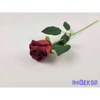  Szálas bársony bimbós rózsa 55 cm - Piros