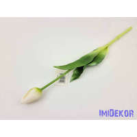  Bimbós tulipán tömör gumi élethű 37 cm - Fehér