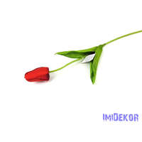  Bimbós tulipán szálas 48 cm - Piros