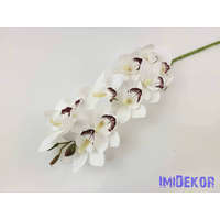  Gumis cymbidium 10 fejes orchidea ág 75 cm - Fehér