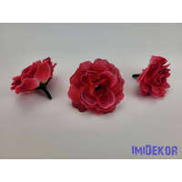  Rózsa selyemvirág fej 5 cm - Pink