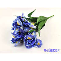  Írisz 7 ágú selyemvirág csokor 49 cm - Kék