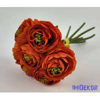 Boglárka 7 szálas kötegelt csokor 22 cm - Narancs