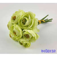 Boglárka 7 szálas kötegelt csokor 22 cm - Zöldes