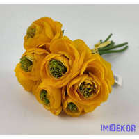 Boglárka 7 szálas kötegelt csokor 22 cm - Napsárga