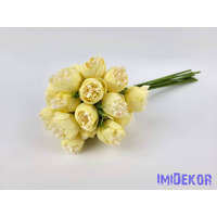 Boglárka 9 szálas kötegelt csokor 33 cm - Krém