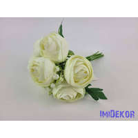 Boglárka 7 szálas kötegelt csokor 26 cm - Krém