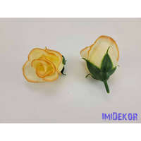  Bimbós rózsa selyemvirág fej M5,5 cm - Cirmos Barack