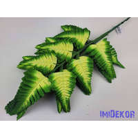 Páfrány levél 57 cm - Krém-Zöld