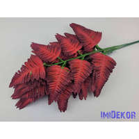 Páfrány levél 57 cm - Vörös